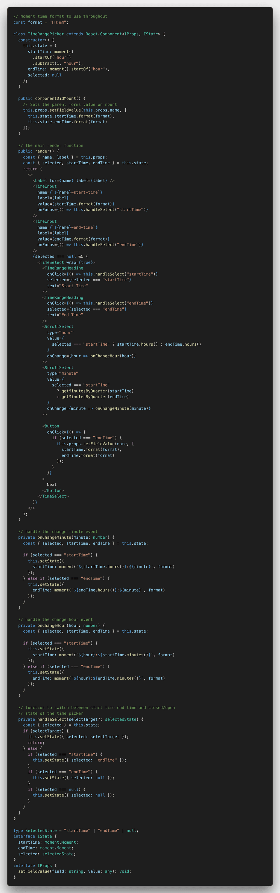 Code Snippet - The old way
