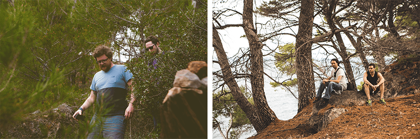 Mallorca team hike steep